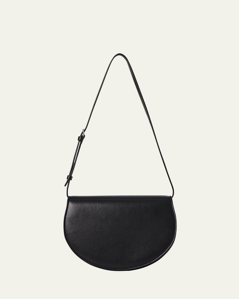 Canteen Saddle Shoulder Bag in Napa Leather